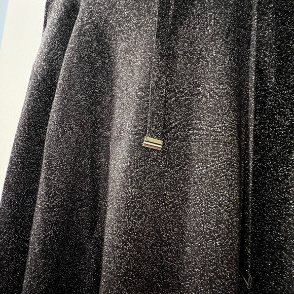 Tommy HILFIGER Womens Silver Long Sleeve Hooded Blouse - Picture 3 of 5